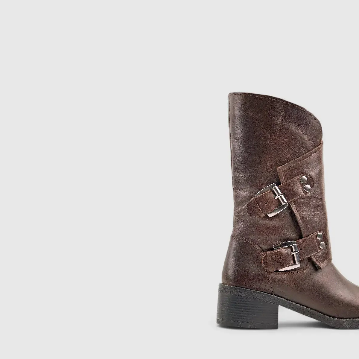 Sofia Mare Leather Boot Brown 11782 - Image 5