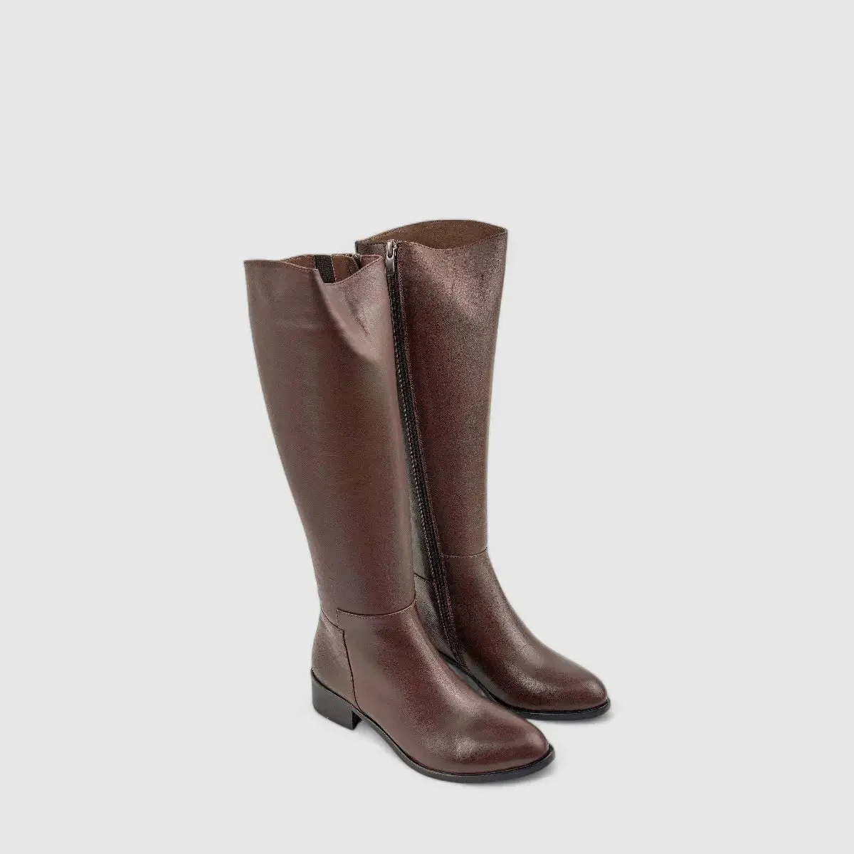 Sofia Mare Leather Boot Brown 9713 - Image 2