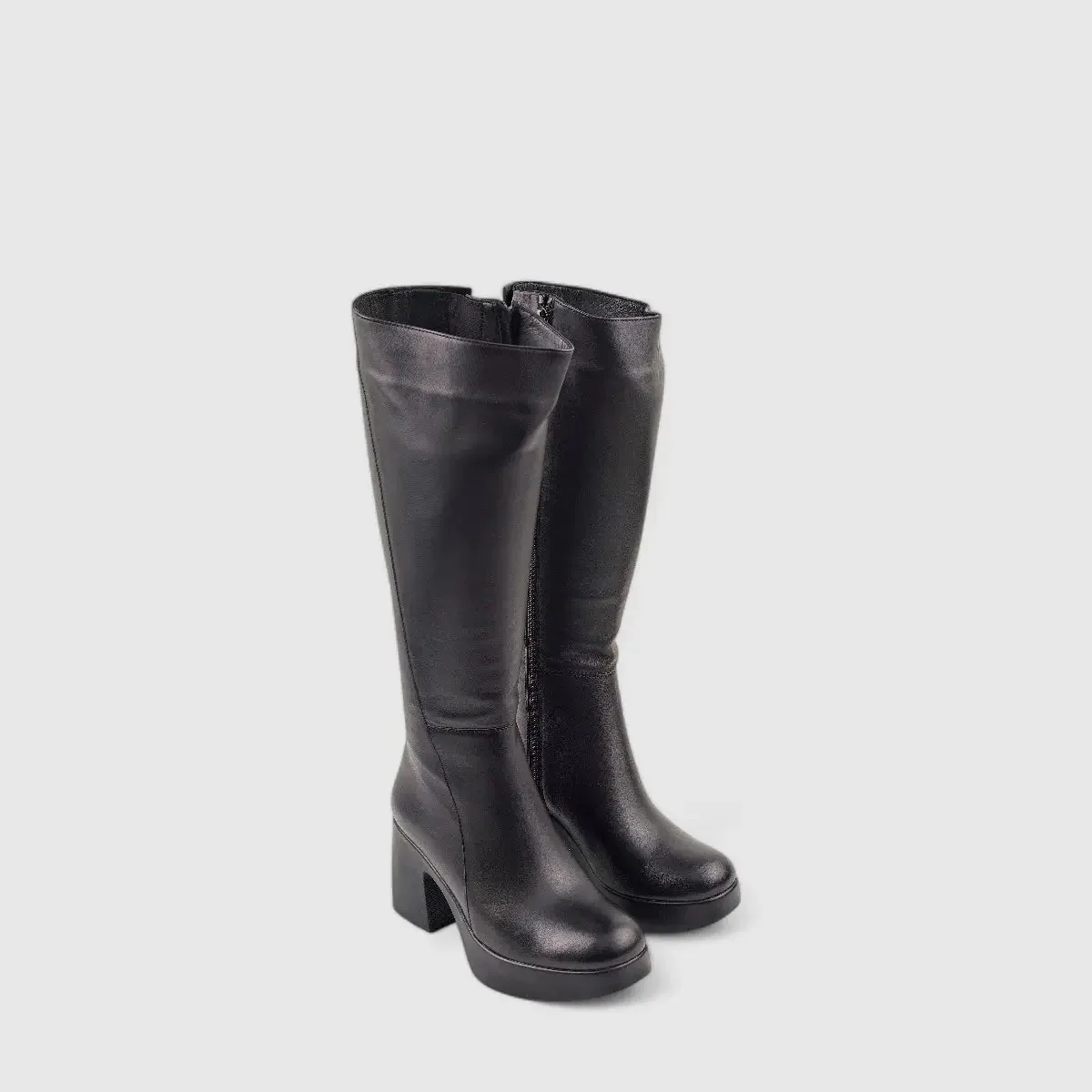 Sofia Mare Leather Long Boot Black 11078 - Image 2