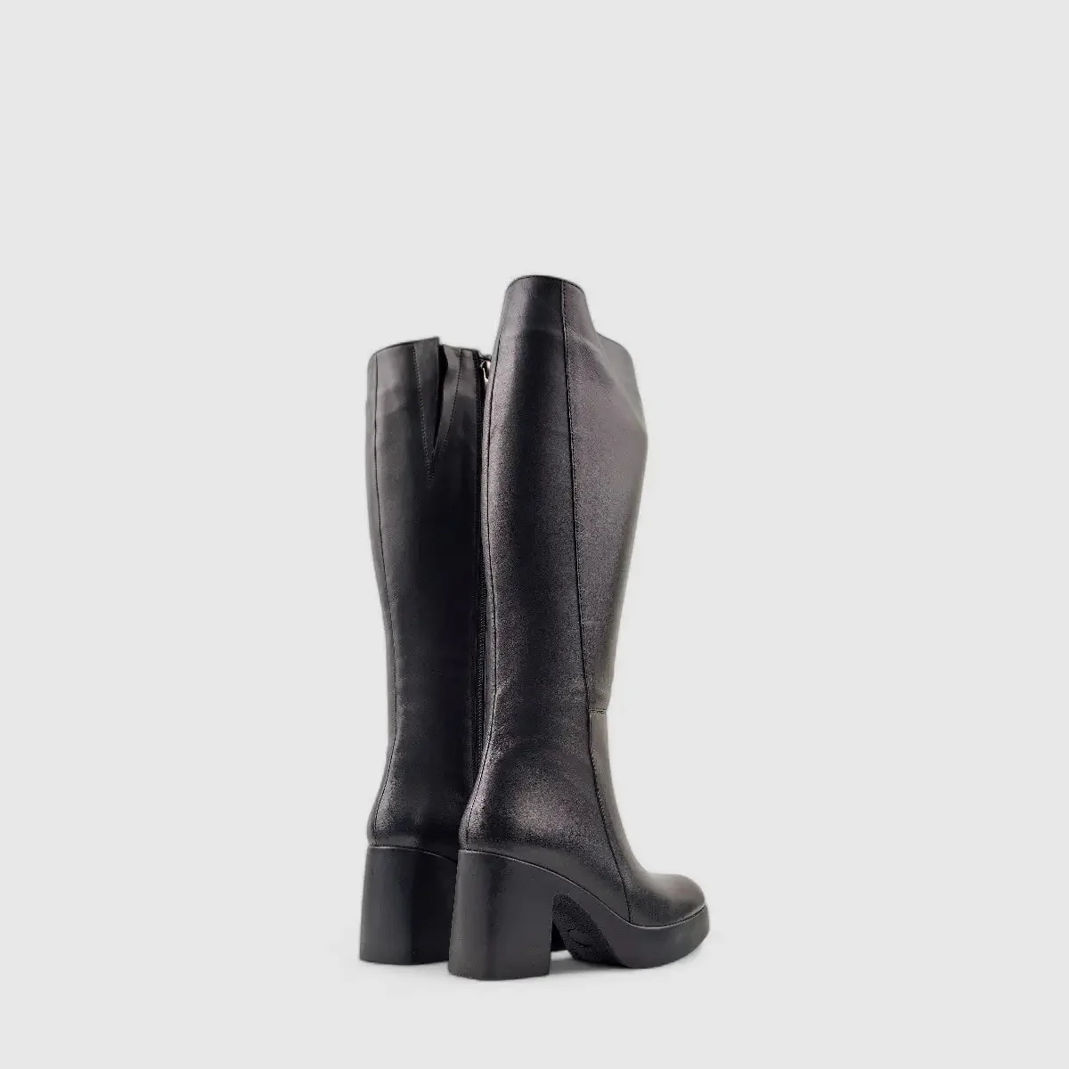 Sofia Mare Leather Long Boot Black 11078 - Image 3