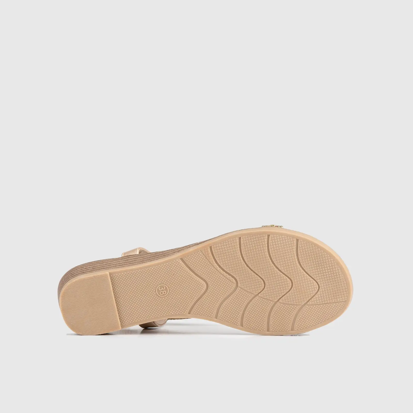 Soft Style Naila Flat Comfort Sandal Gold 01484 - Image 4