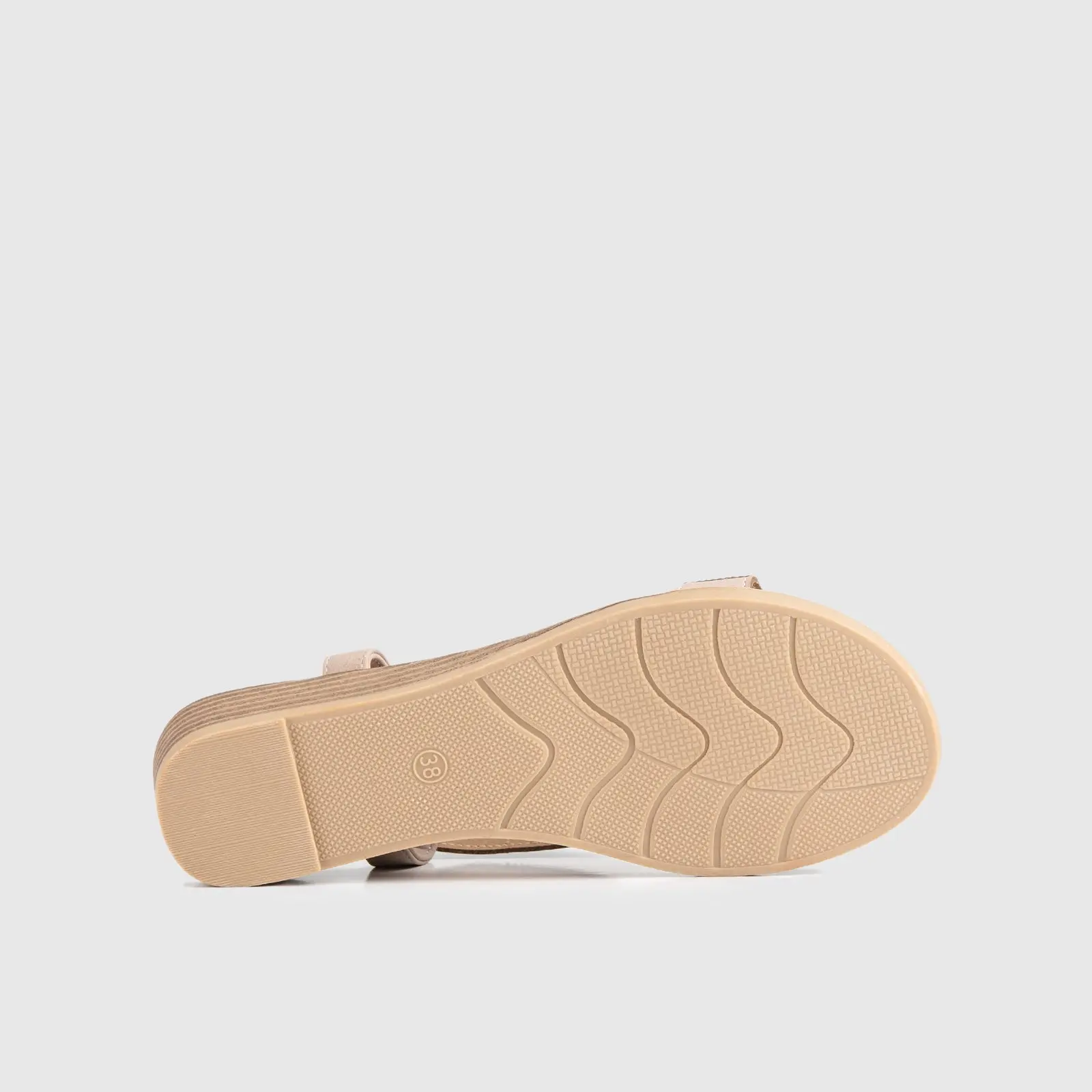 Soft Style Nakia Wedge Comfort Sandal Beige 01485 - Image 4
