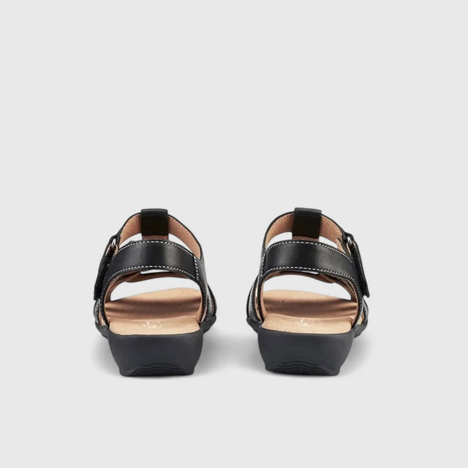 Solstice Comfort Leather Sandal Black - Image 3