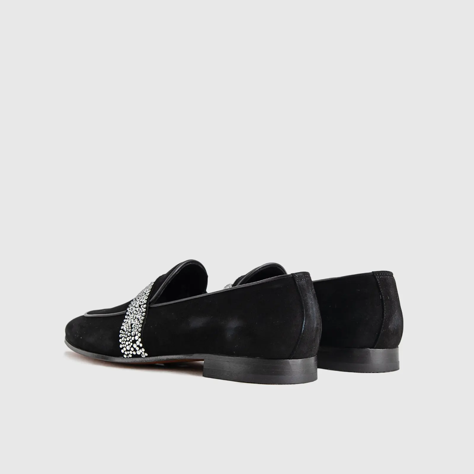 Statement Dress Loafers 1002 Black Suede - Image 4