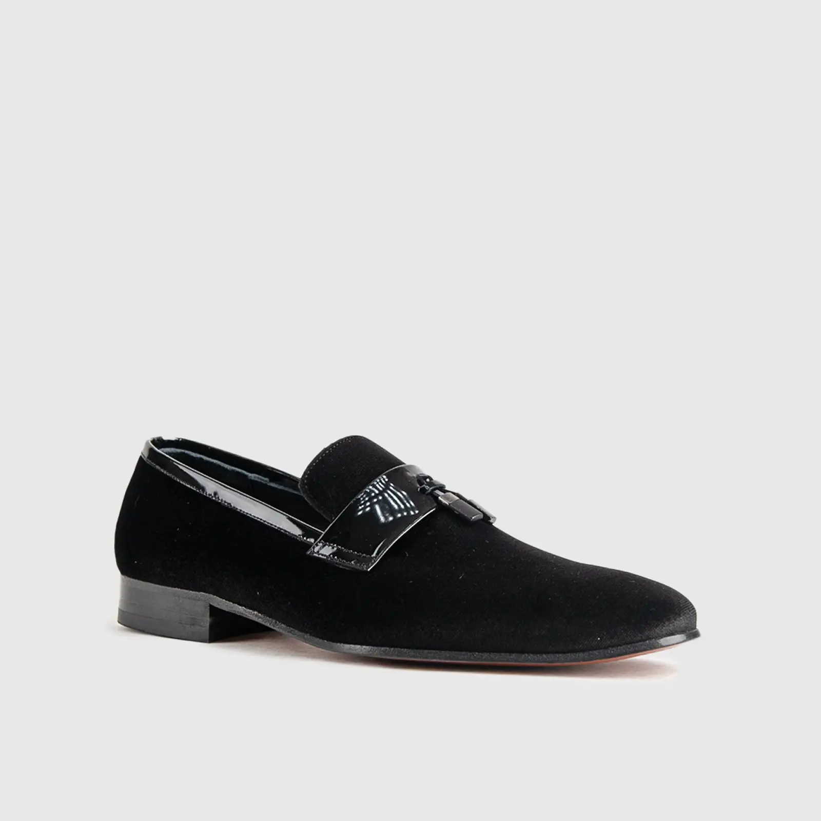 Statement Dress Loafers 1802 Black Velvet - Image 2