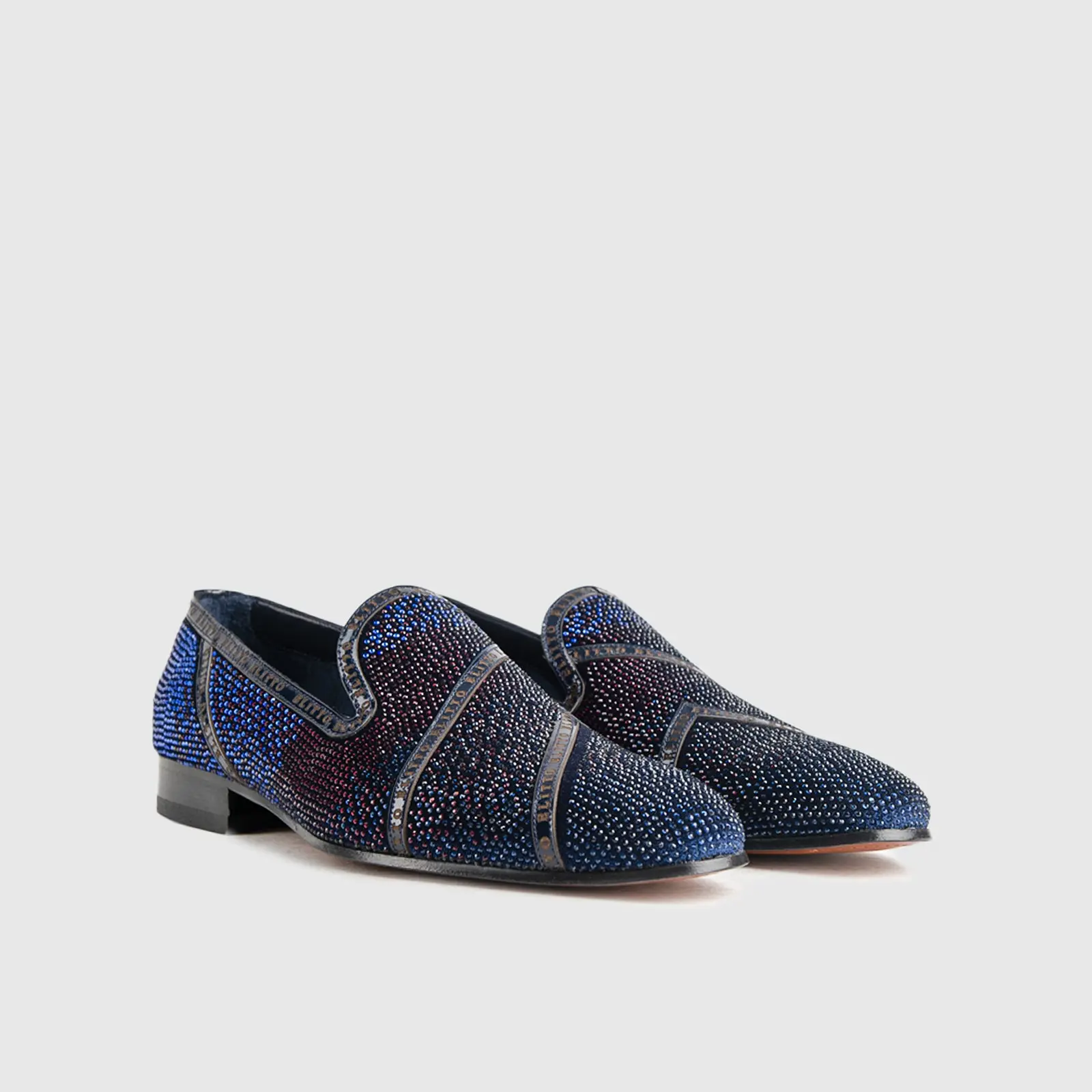 Statement Dress Loafers 3606 Navy-Stones - Image 3