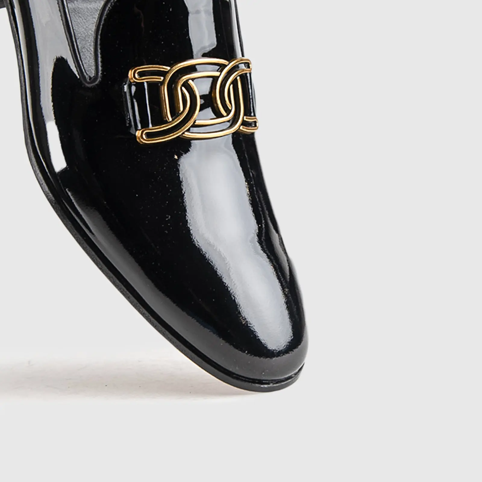 Statement Dress Loafers KZ-12 Black Patent - Image 5