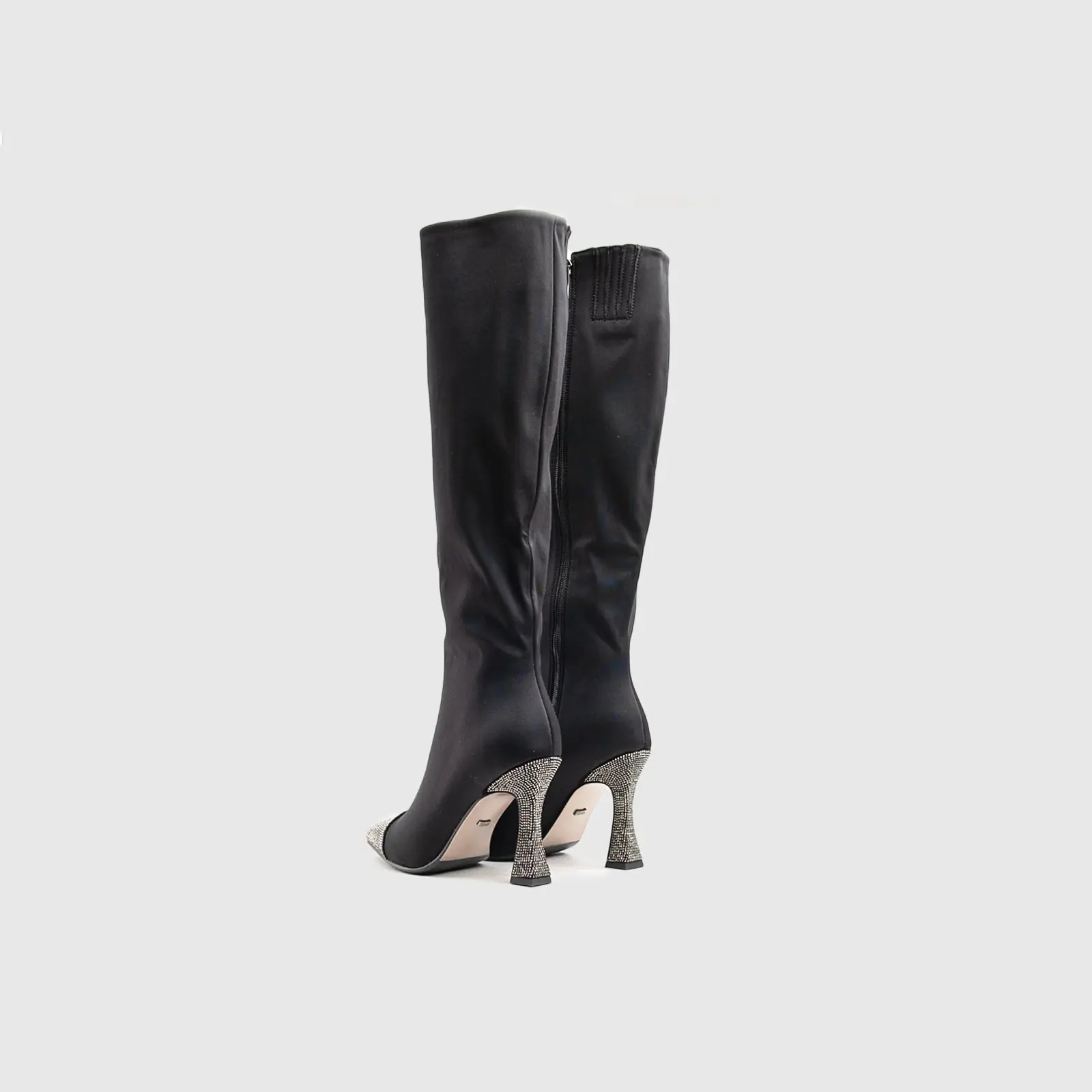 Statement High Heel Long Boot Black Car_038 - Image 3
