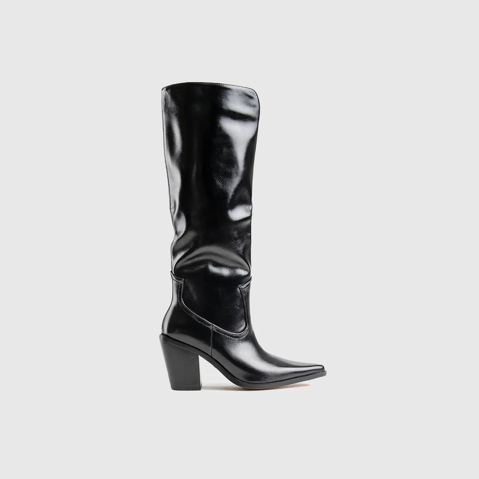 Statement Long Boots Black Car040