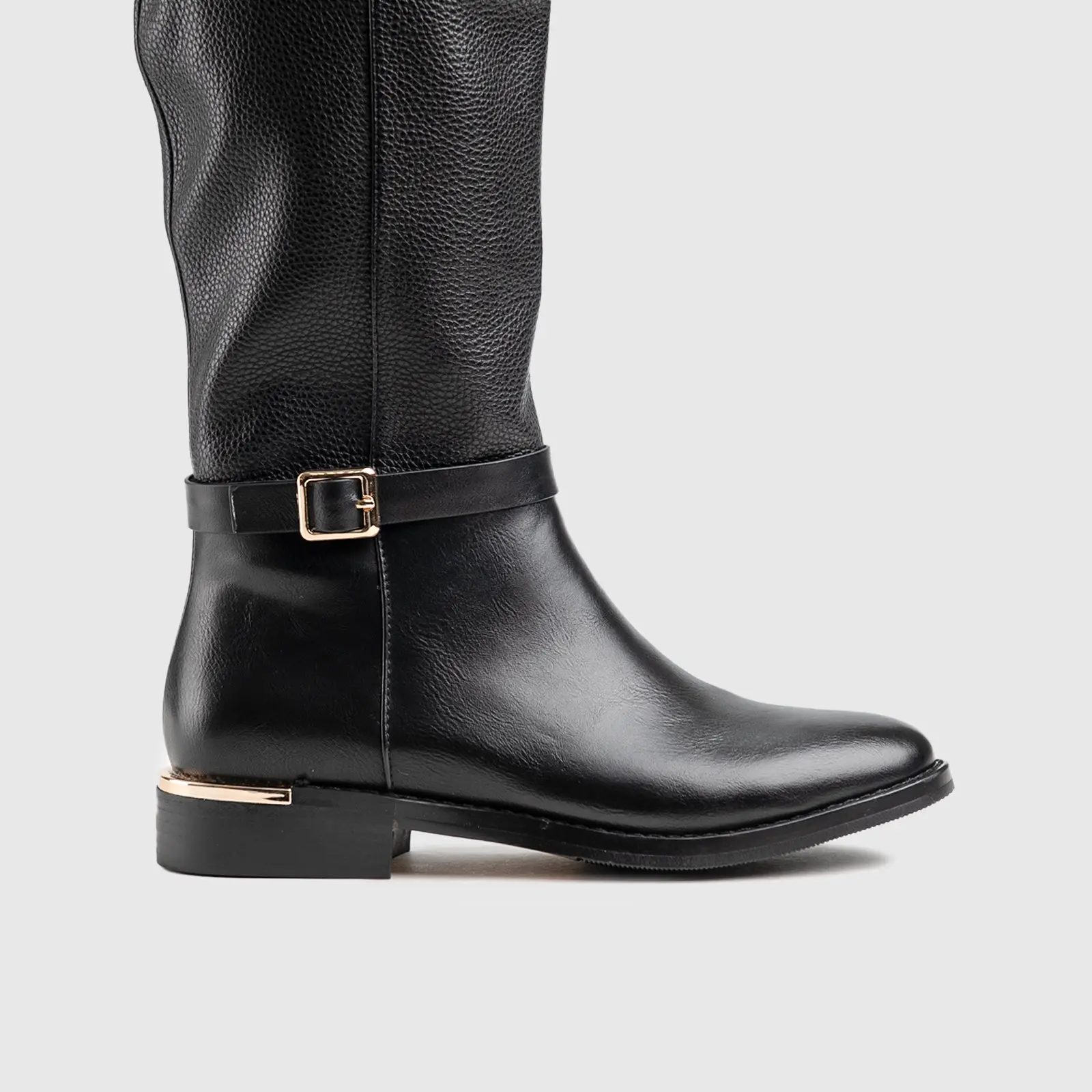 Statement Rider Boot Black Car036 - Image 5
