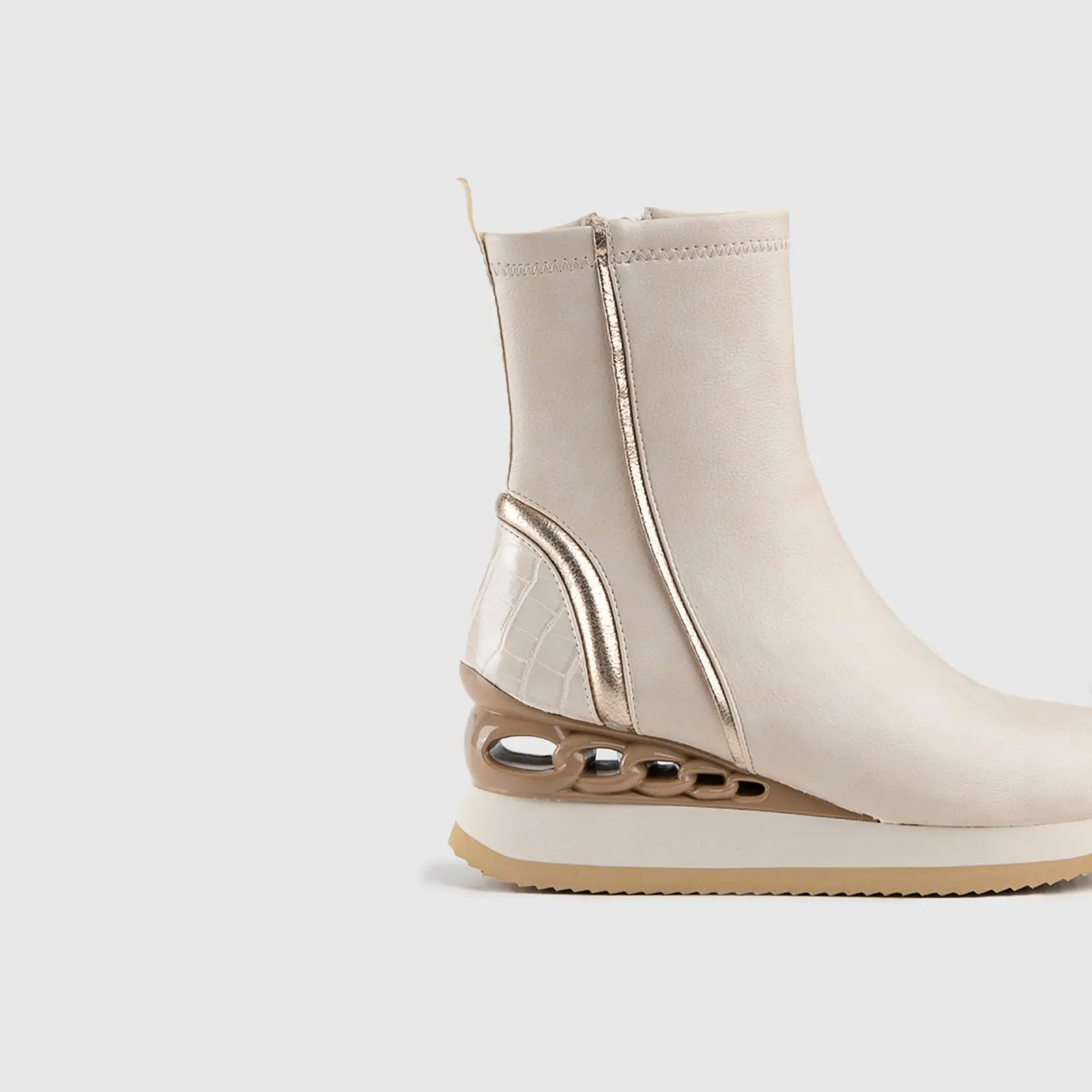 Statement Sneakers Beige SCR04 - Image 5