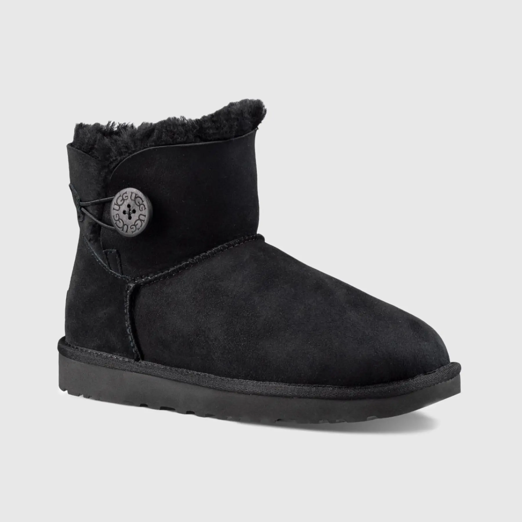 Ugg Mini Bailey Button 2 Black 1016422 - Image 2