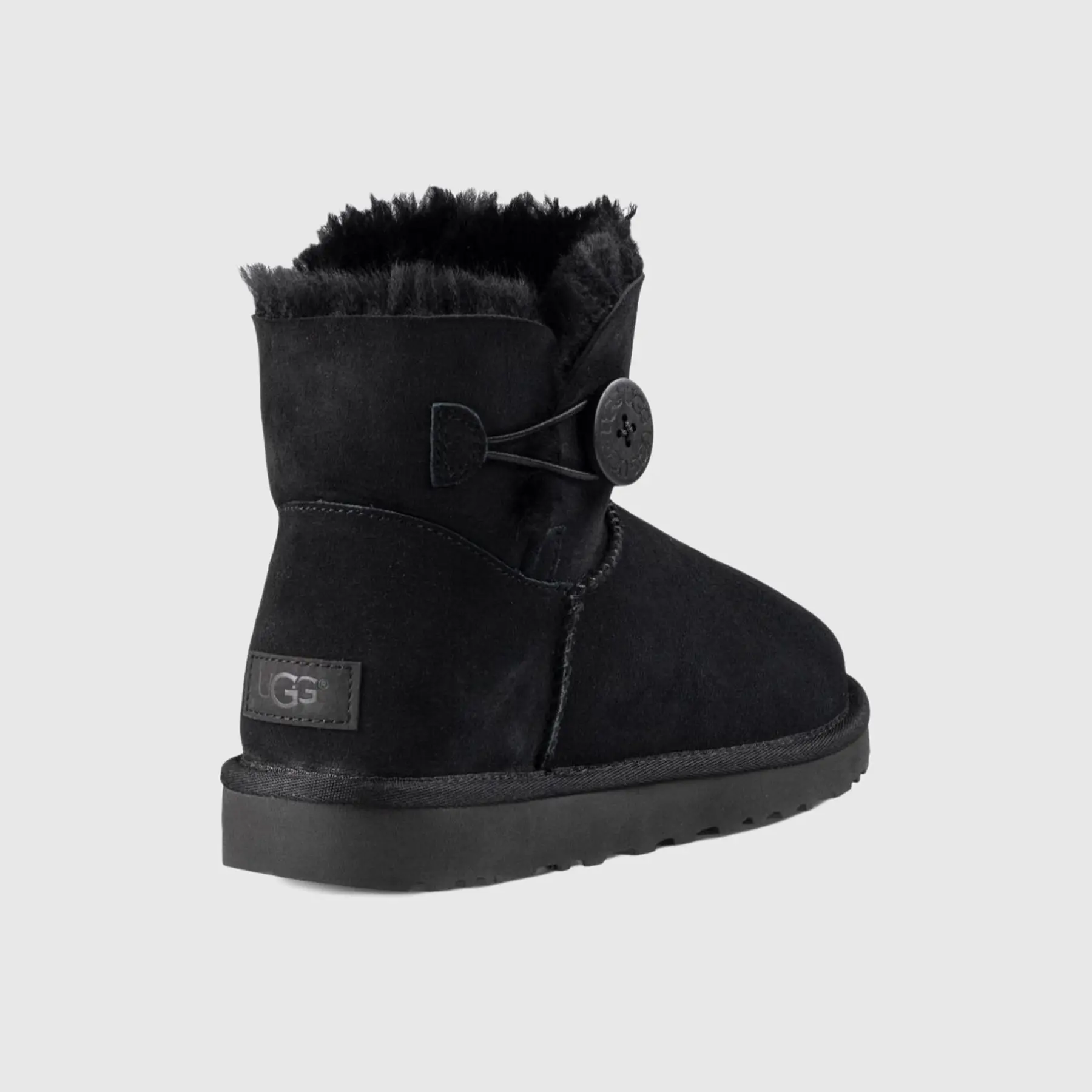 Ugg Mini Bailey Button 2 Black 1016422 - Image 3