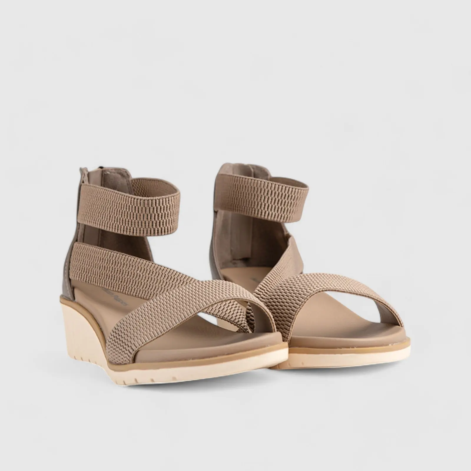Willows Comfort Wedge Sandal Beige 01370 - Image 2