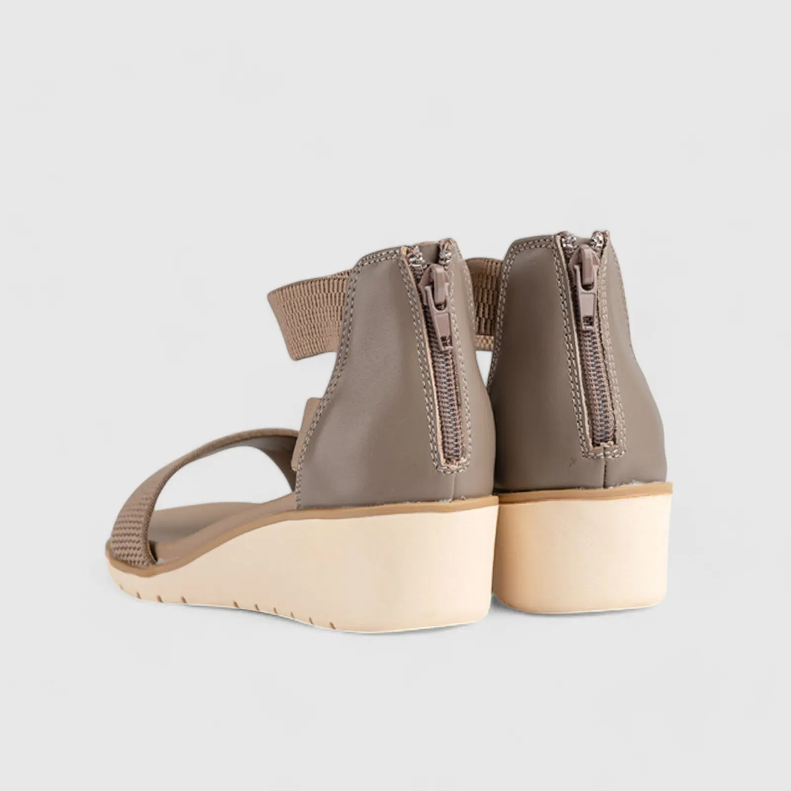 Willows Comfort Wedge Sandal Beige 01370 - Image 3