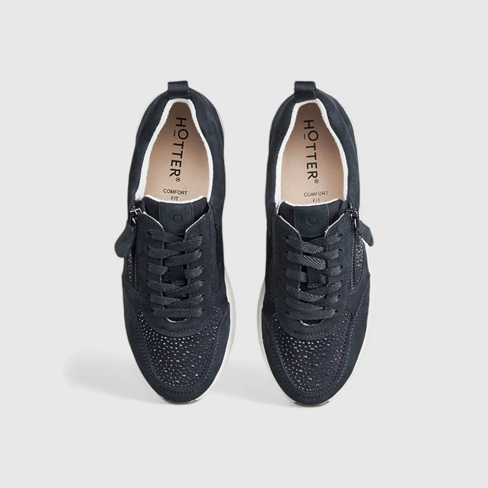Zodiac Comfort Wedge Sneakers Navy - Image 4